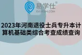 2023年河南退役士兵专升本计算机基础类综合考查成绩查询