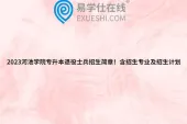 2023河池学院专升本退役士兵招生简章！含招生专业及招生计划