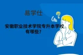 安徽职业技术学院专升本学校有哪些？