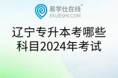 辽宁专升本考哪些科目2024年考试