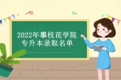 2022年攀枝花学院专升本录取名单 1251名人被录取！