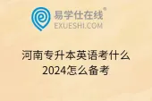 河南专升本英语考什么？2024怎么备考