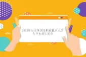 2023年山东外国语职业技术大学专升本招生简章 含报考对象！