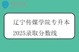 辽宁传媒学院专升本2025录取分数线
