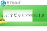 2025宁夏专升本招生计划表