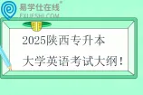 2025陕西专升本大学英语考试大纲