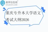 重庆专升本大学语文考试大纲2026
