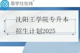 沈阳工学院专升本招生计划2025