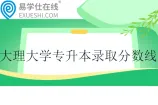大理大学专升本2024录取分数线 计算机科学与技术314