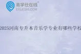 2025河南专升本音乐学专业有哪些学校？