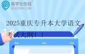 2025重庆专升本大学语文考试大纲