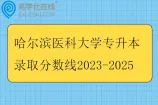 哈尔滨医科大学专升本录取分数线2023-2025