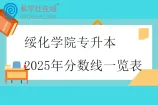 绥化学院专升本2025年分数线一览表
