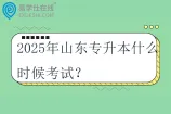2025年山东专升本什么时候考试？